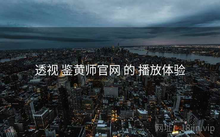 透视 鉴黄师官网 的 播放体验  第2张