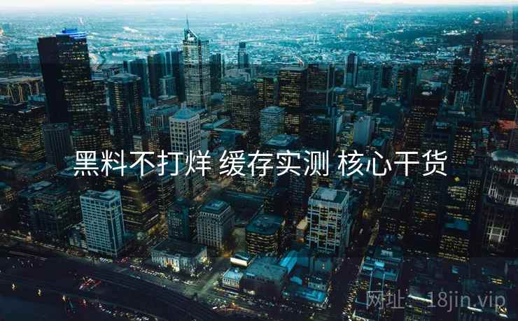 黑料不打烊 缓存实测 核心干货  第2张