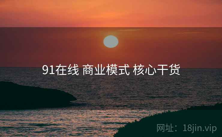 91在线 商业模式 核心干货  第2张
