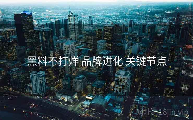 黑料不打烊 品牌进化 关键节点  第1张