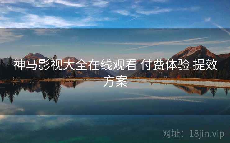 神马影视大全在线观看 付费体验 提效方案  第2张