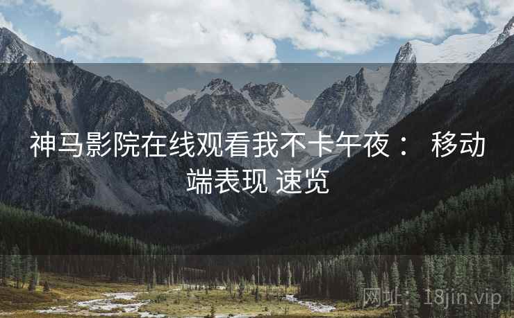 神马影院在线观看我不卡午夜 ： 移动端表现 速览  第2张