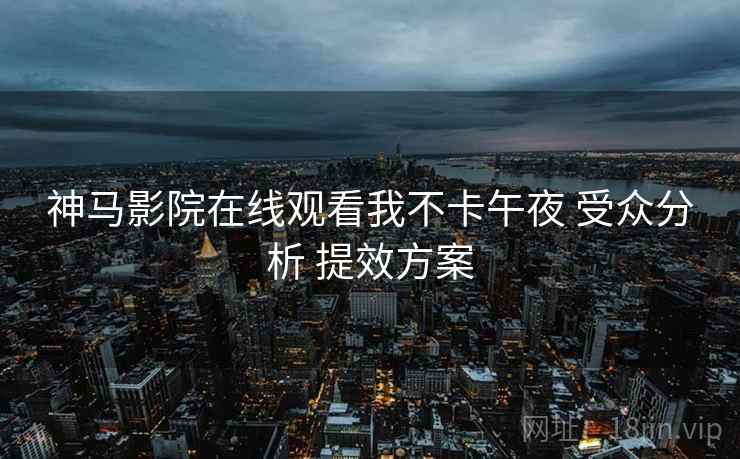 神马影院在线观看我不卡午夜 受众分析 提效方案  第1张